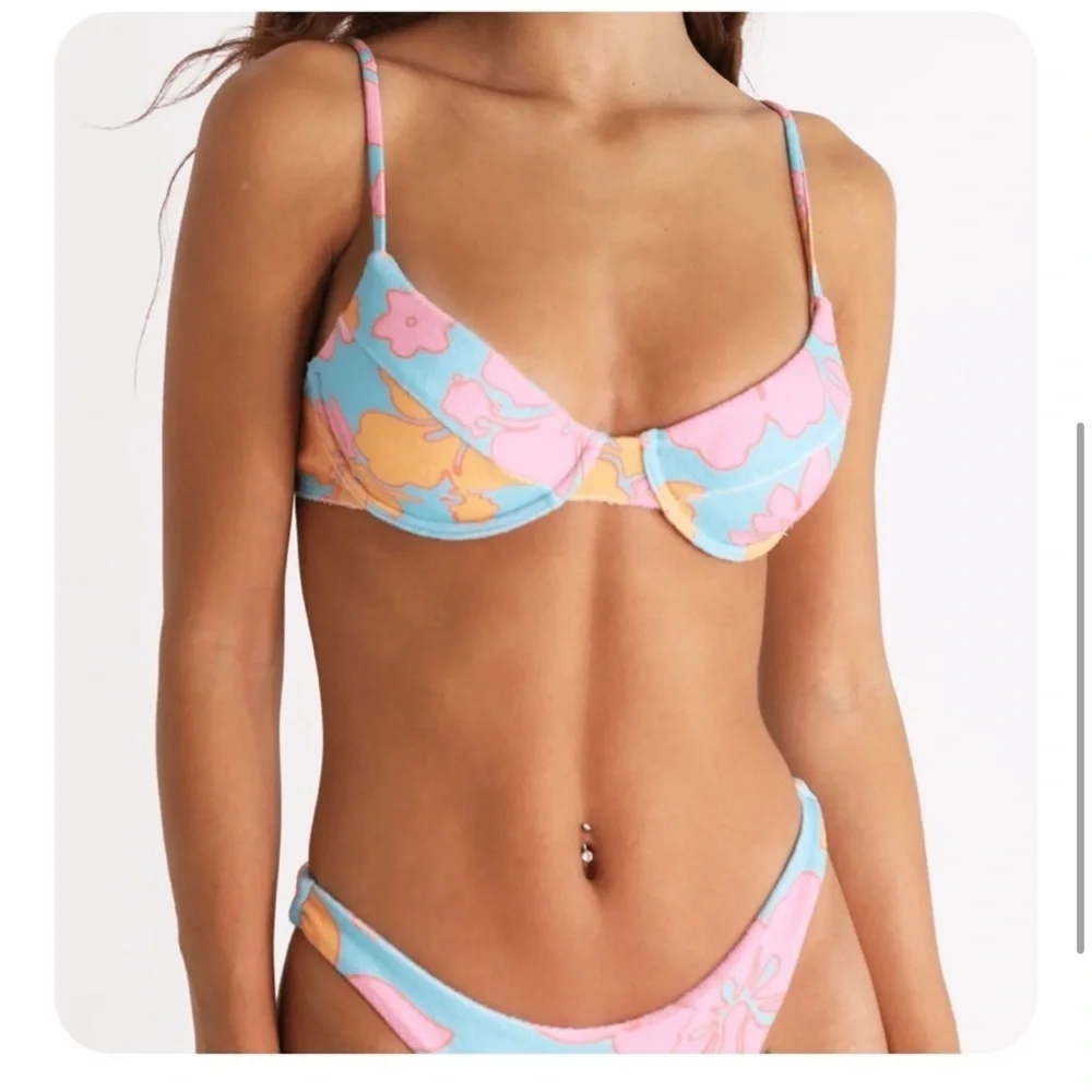 NWT Aurelle Kiva Bikini Set Size L Bottoms Size XL Top